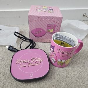 BNIB Sanrio Pink Hello Kitty and Friends Mug with Warmer